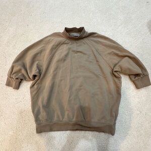 Essentials Tan Turtleneck Sweater